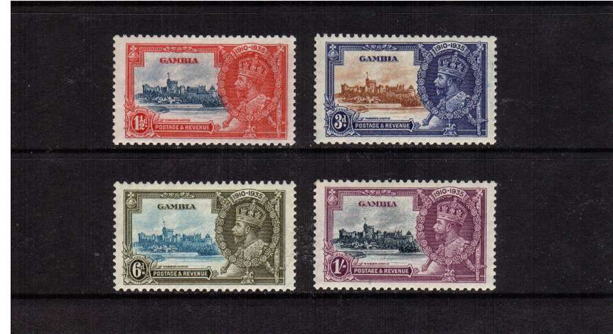 Silver Jubilee set of four lightly mounted mint. <br/><b>SEARCH CODE: 1935JUBILEE</b>