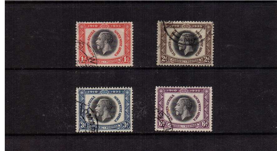 Silver Jubilee set of four superb  fine used.<br/><b>SEARCH CODE: 1935JUBILEE</b>