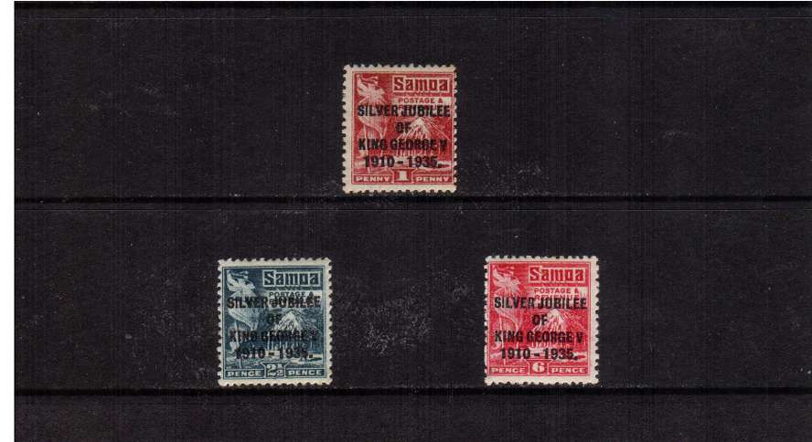 Silver Jubilee set of three lightly mounted mint.<br/><b>SEARCH CODE: 1935JUBILEE</b>