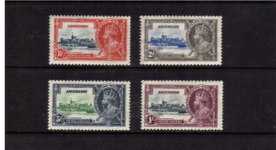 Silver Jubilee set of four lightly mounted mint.<br/><b>SEARCH CODE: 1935JUBILEE</b>