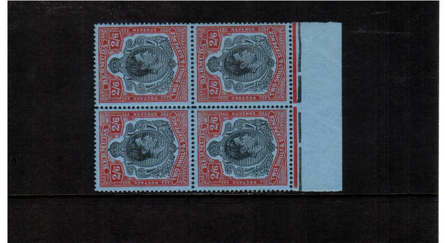 KEY TYPE - superb unmounted mint marginal block of 4