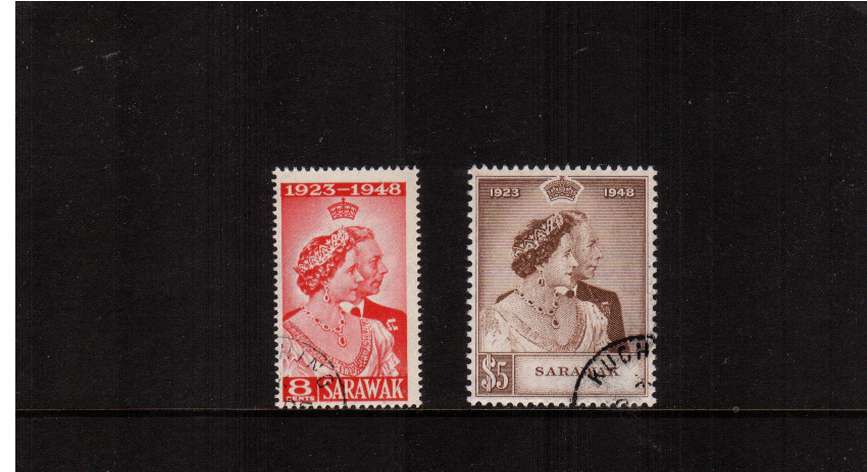 The Royal Silver Wedding set of two superb fine used.<br/><b>SEARCH CODE: 1948RSW</b>