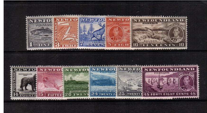 Coronation - 2nd Issue - set of eleven superb and very fresh unmounted mint. SG Cat �55