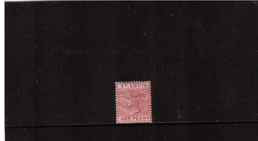 1d Carmine-Rose. A mint example with a feint crease not visible from front. SG Cat 48