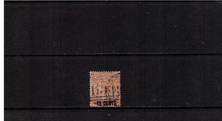 13c on 3d Orange-Red fine used. SG Cat �35
