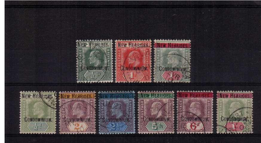 The first definitive set of nine in fine used condition. SG Cat 350.00
<br/><b>QQE</b>