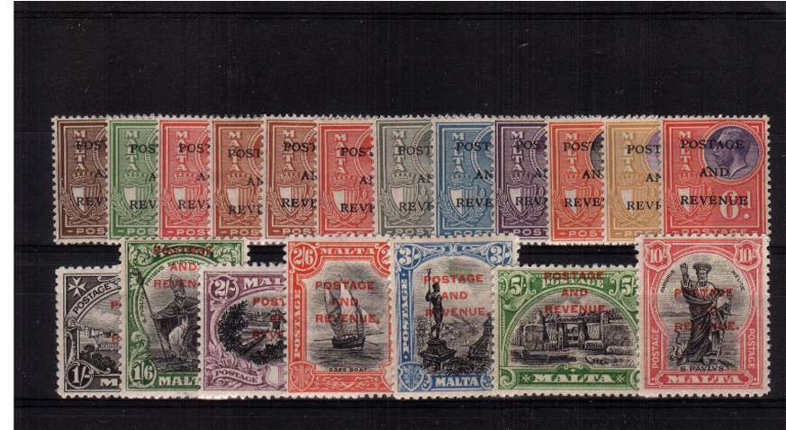 A fine ligltly mounted mint set of nineteen with many stamps being unmounted! A fine set!
<br/><b>QQE</b>