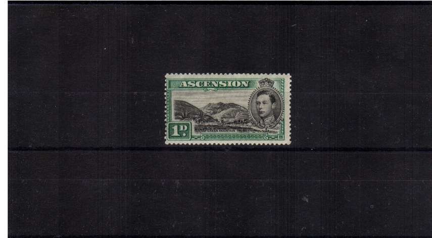 1d Black and Green lightly mounted mint. <br/> SG Cat 45