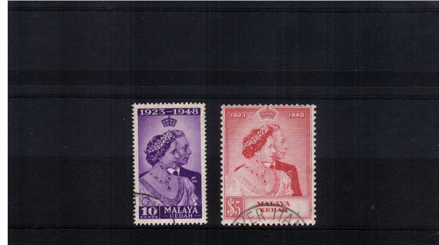 the 1948 Royal Silver Wedding set of two superb fine used.<br/><b>SEARCH CODE: 1948RSW</b>