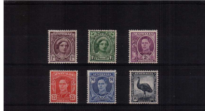 Lightly mounted mint set of six