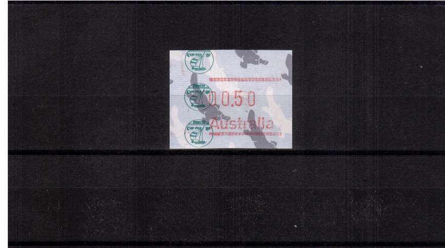 50c FRAMA commemorative single for CUPEX87 superb unmounted mint<br/>Issue Date:21 JAN 1987