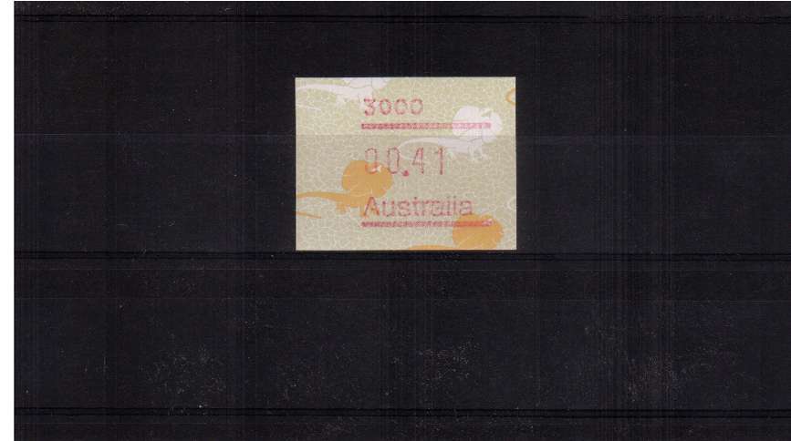 41c Lizard FRAMA single superb unmounted mint<br/>Issue Date: 1 SEPT 1989