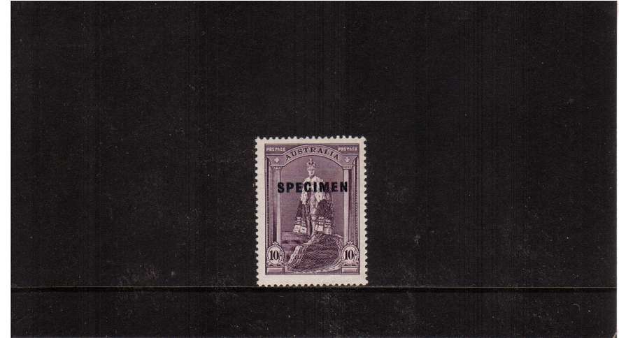 10/- Robes - Chalky Paper<br/>Overprinted ''SPECIMEN'' superb unmounted mint