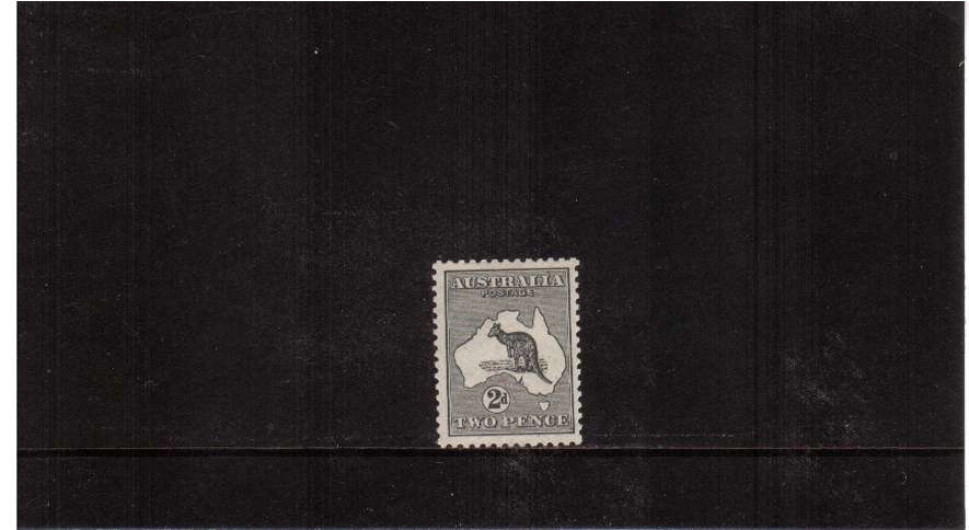2d Grey - Die I - Kangaroo lightly mounted mint<br/>SG Cat �38.00