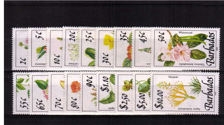 Wild Plants - Complete set of eighteen superb unmounted mint<br/><b>QHQ</b>