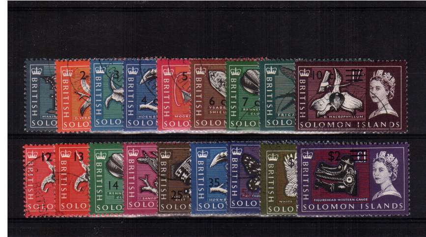 Decimal overprint - Watermark sideways set of eighteen superb fine used. 
<br/><b>QHQ</b>