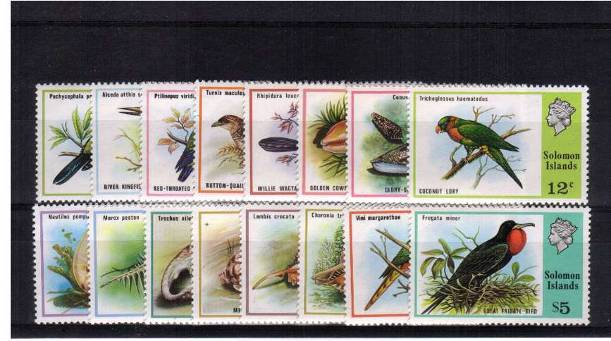 Birds and Shells - A superb unmounted mint set of sixteen.
<br/><b>QHQ</b>