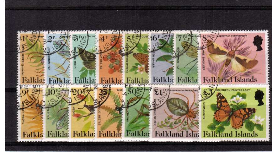 Insects Spiders and Butterflies - Superb fine used set of fifteen
<br/><b>QHQ</b>