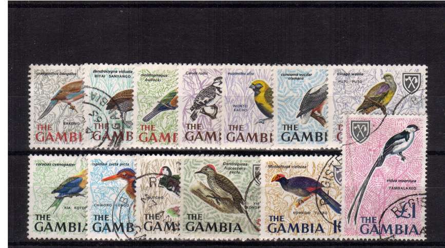 Birds set of thirteen superb fine used.
<br/><b>QHQ</b>