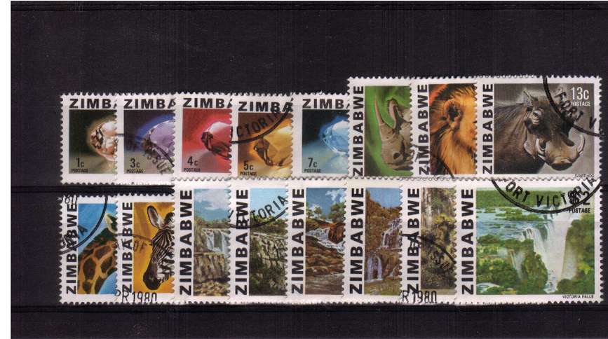 A superb fine used set of sixteen that includes the later value.
<br/><b>QQX</b>