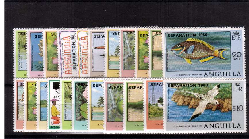 ''SEPERATION 1980'' overprint set of twenty-two superb unmounted mint.<br/><b>QZQ</b>