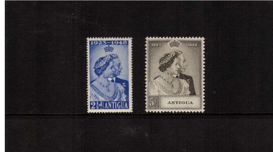 The 1948 Royal Silver Wedding set of two mounted mint.
<br/><b>SEARCH CODE: 1948RSW</b>