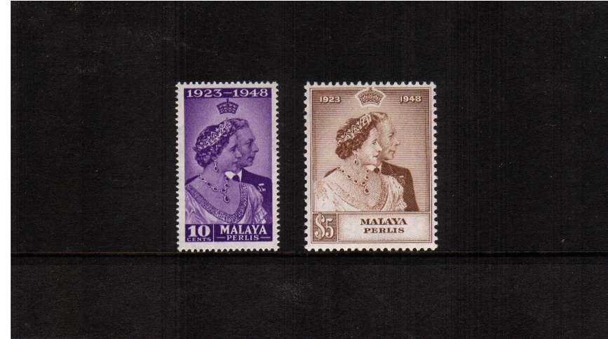 The 1948 Royal Silver Wedding set of two mouted mint.<br/><b>SEARCH CODE: 1948RSW</b>