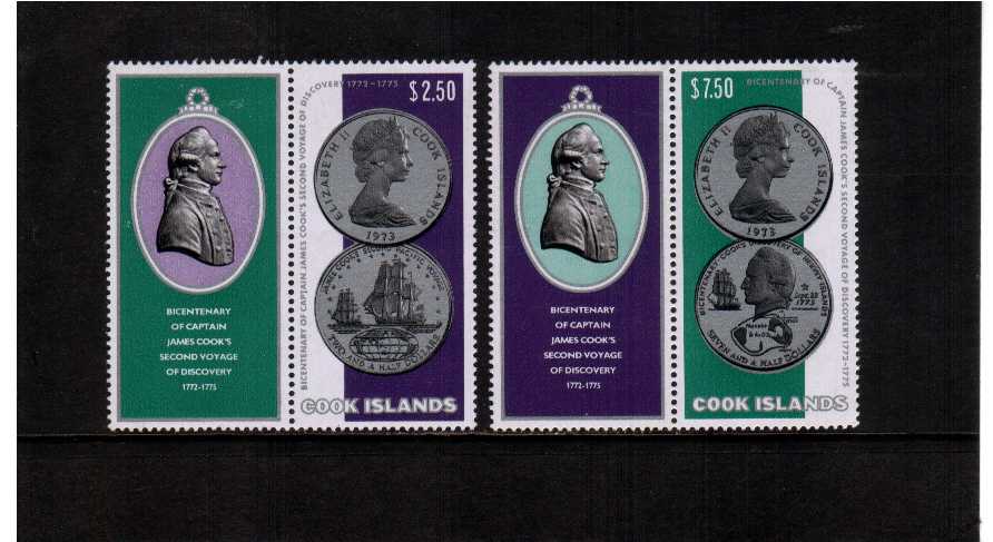 captain cook set of 4 superb unmounted mint