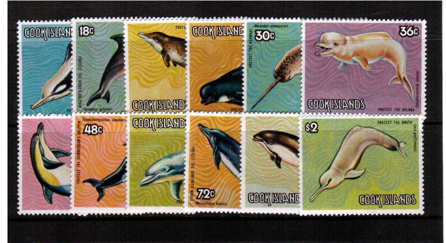 The Whales set of twelve superb unmounted mint.