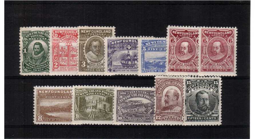 mounted mint set of 12 that includes both types of the 6 cents Cat �370