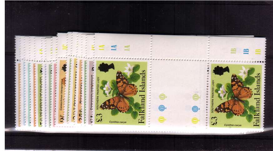 Insects set of fifteen in superb unmounted mint gutter pairs.
<br/><b>QZQ</b>