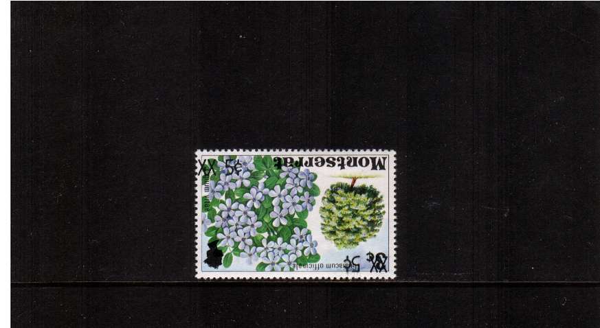 35c on Tree definitive showing SURCHARGE DOUBLE, ONE INVERTED superb unmounted mint. SG Cat �35