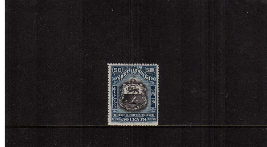 50c Black and Steel-Blue fine lightly mounted mint.
<br/><b>ZQA</b>