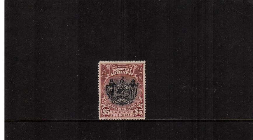 $5 Black and Lake fine lightly mounted mint.
<br/><b>ZQA</b>