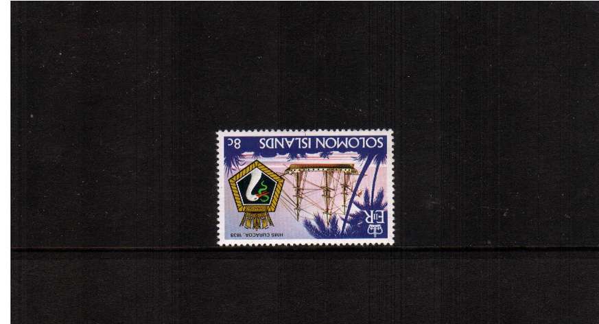 8c from Ships and Crests - 1st Series - single superb unmounted mint with INVERTED WATERMARK
<br/><b>ZQA</b>