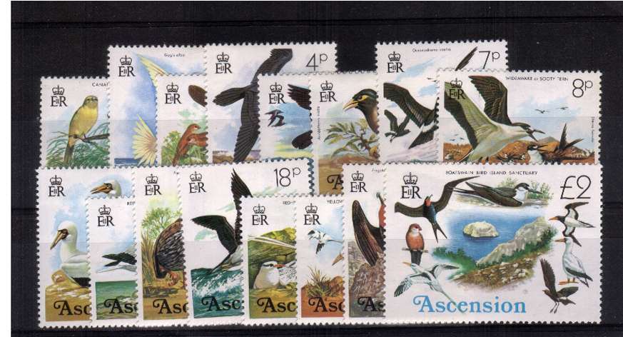 Birds - fine very lightly mounted mint set of sixteen.<br/><b>ZQB</b>
