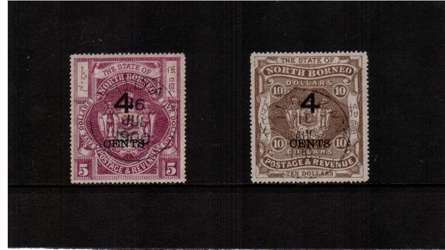 The $5 and $10 set of two superb fine used.
<br/><b>ZQB</b>