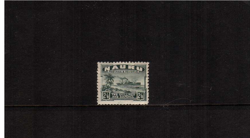 2/6d definitive single superb unmounted mint  - on rough surfaced, greyish paper