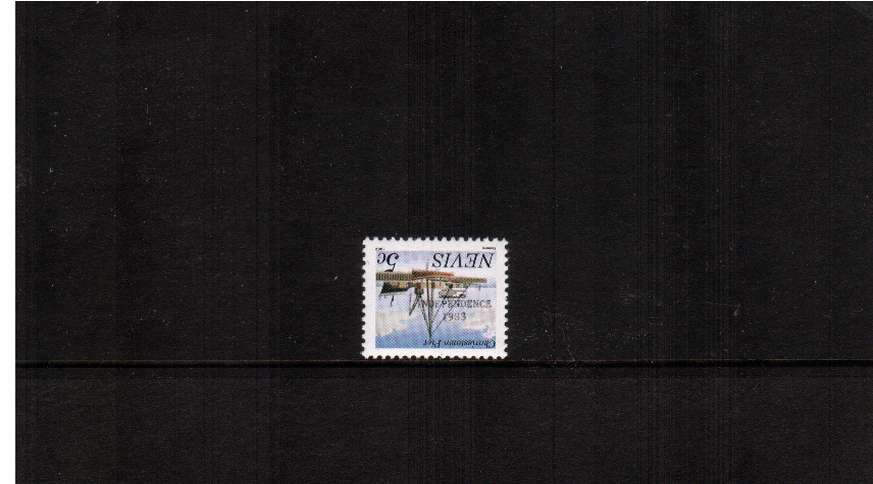 The ''INDEPENDENCE 1983'' overprint on 5c with imprint at foot<br/>showing INVERTED OVERPRINT superb unmounted mint.