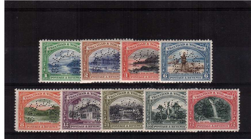 The Views set of nine superb UNMOUNTED MINT perfined ''SPECIMEN'' set of nine. Rare set to find unmounted!<br/><b>ZQC</b>