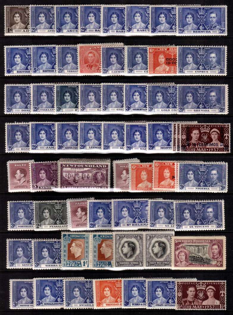The Coronation complete omnibus set of 202 stamps superb unmounted mint.