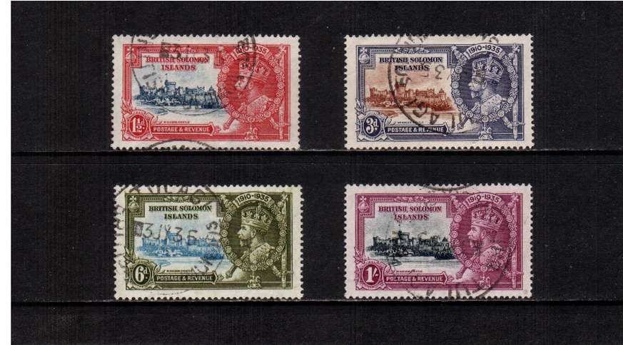 Silver Jubilee set of four superb fine used.
<br/><b>SEARCH CODE: 1935JUBILEE</b>