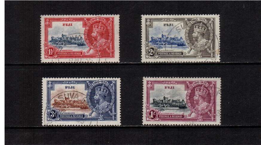 Silver Jubilee set of four superb fine used.
<br/><b>SEARCH CODE: 1935JUBILEE</b>