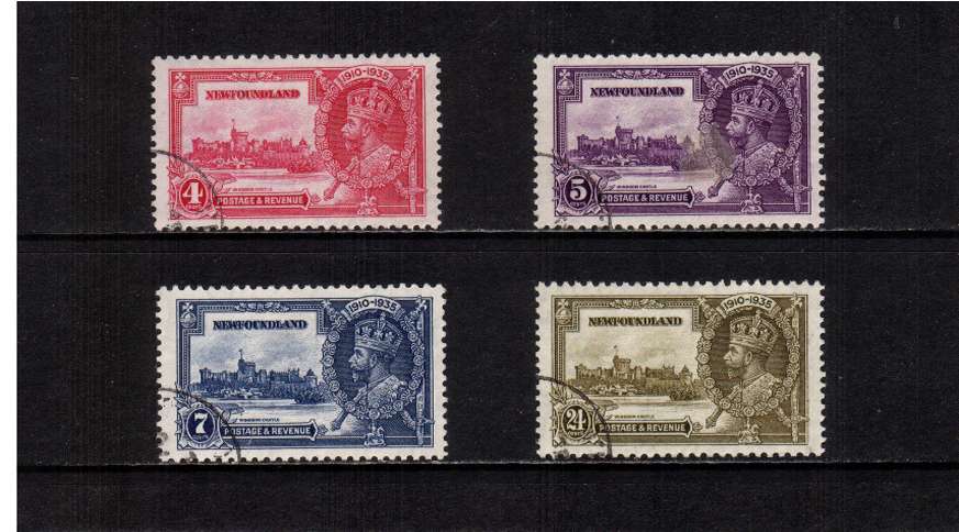 Silver Jubilee set of four superb fine used.
<br/><b>SEARCH CODE: 1935JUBILEE</b>