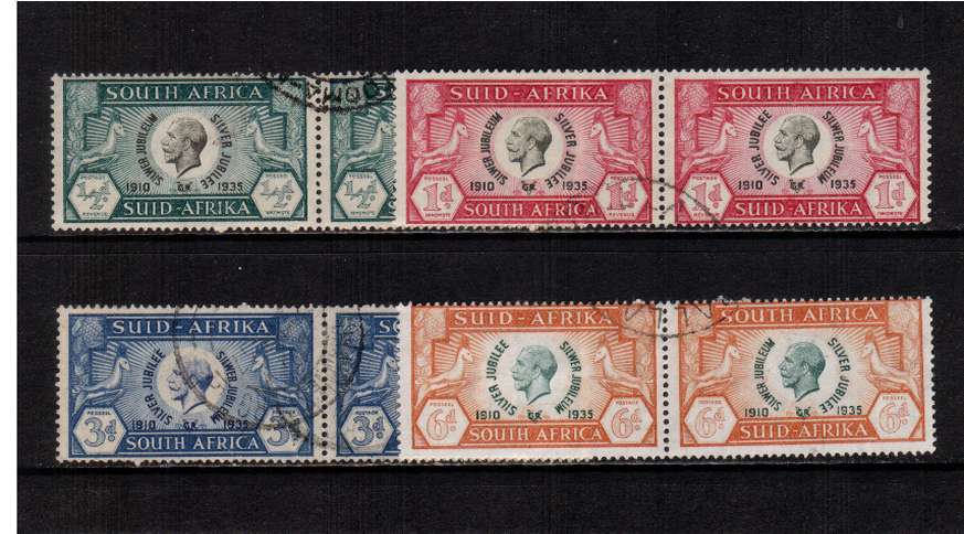 Silver Jubilee set of four se-tenant pairs superb fine used.
<br/><b>SEARCH CODE: 1935JUBILEE</b>