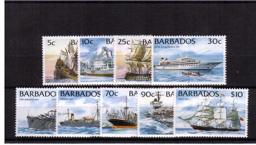 Ships set of nine - With imprint date superb unmounted mint.
<br/><b>ZQE</b>