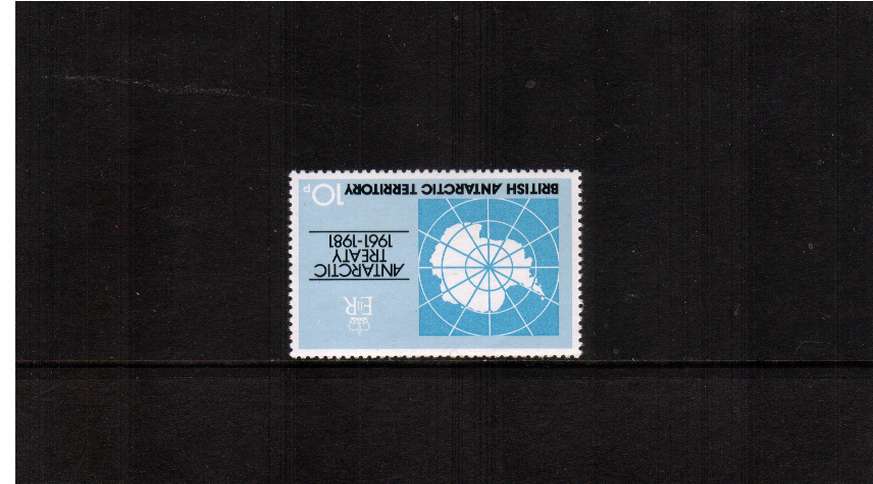 20th Anniversary of Antarctic Treaty 10p single with <br/>INVERTED WATERMARK superb unmounted mint.
<br/><b>ZQF</b>