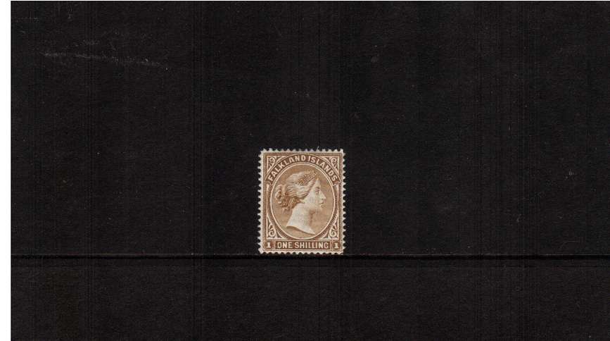 1/- Yellow-Brown. A finle lightly mounted mint single.
<br/><b>ZQF</b>