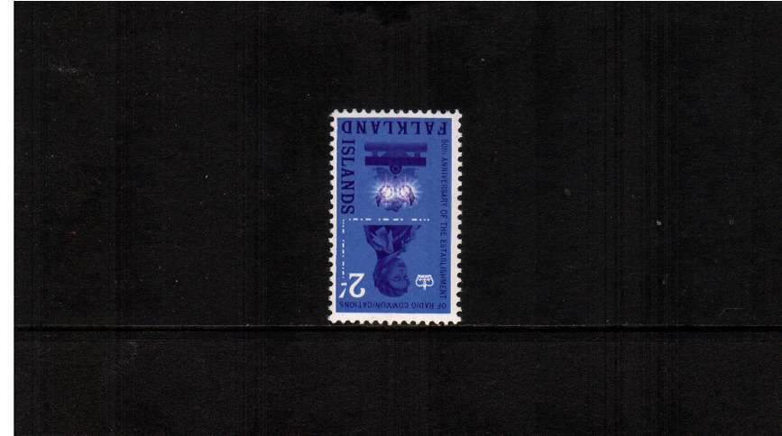 2/- Radio Communications single superb unmounted mint with WATERMARK INVERTED.
<br/><b>ZQF</b>