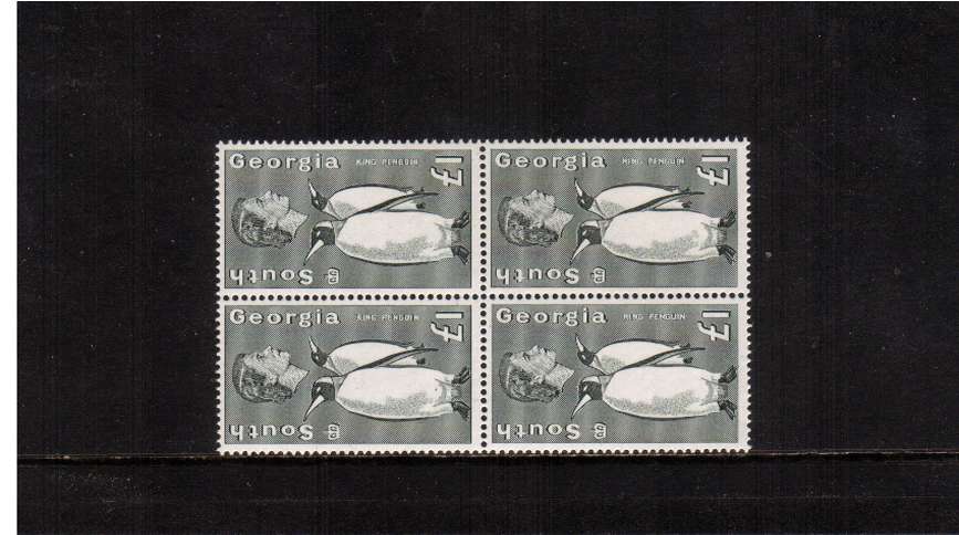 �1 Penguin definitive odd value in a superb unmounted mint block of four.<br/><b>ZQF</b>
